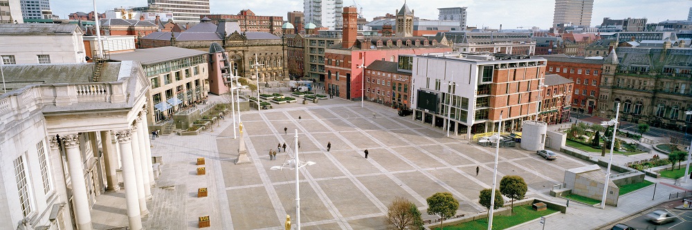 Millennium Square Leeds for a family day out in Leeds, often hosting events for all ages