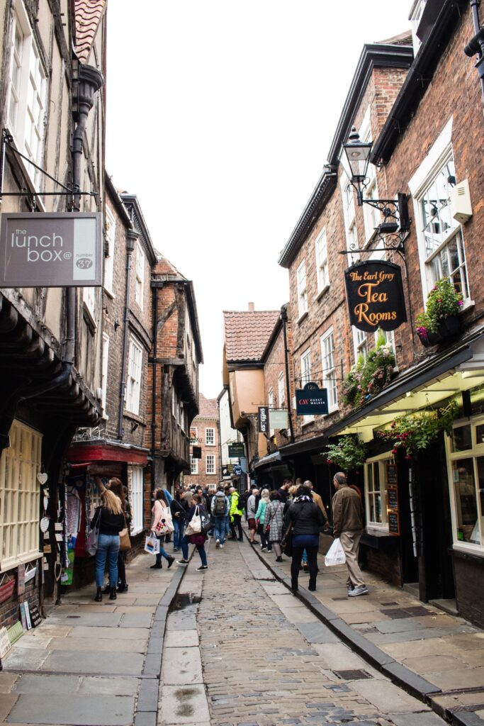 The Shambles is a shopping street that's great for dad shopping trips with the kids